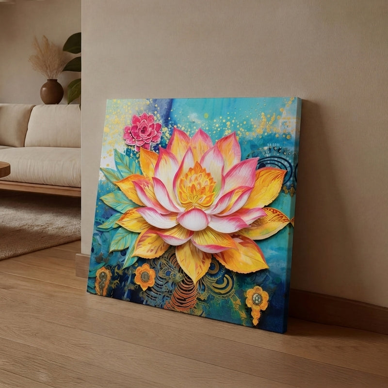 Celestial Koi Wall Art Without Frame