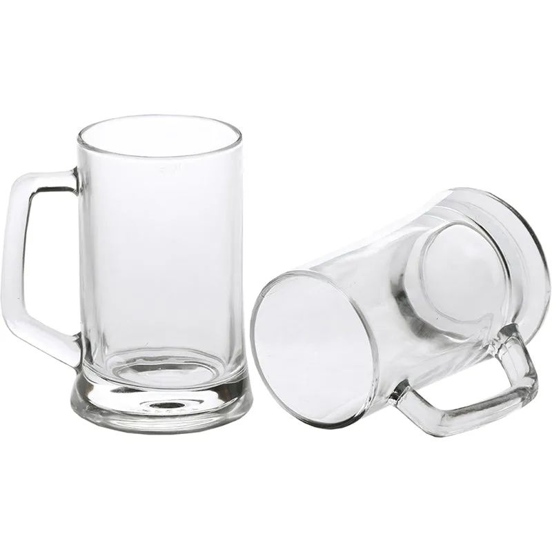 Classic Glass Beer Mug Set - 400 ML media 1