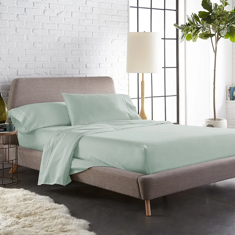 Maison Solid Cotton Pillow Cover (Sage,700TC) - Set Of Two media 10