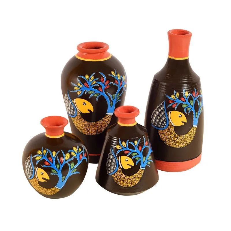 Meluha Terracotta Vase - Four Piece Set media 4
