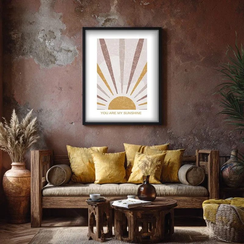 Bursting Sol Canvas Wall Painting With Black Frame media 7