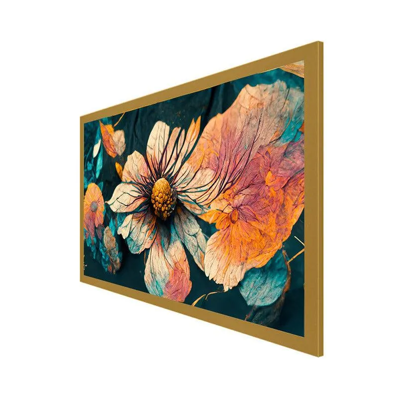 Welira Floral Wall Painting With Frame media 6