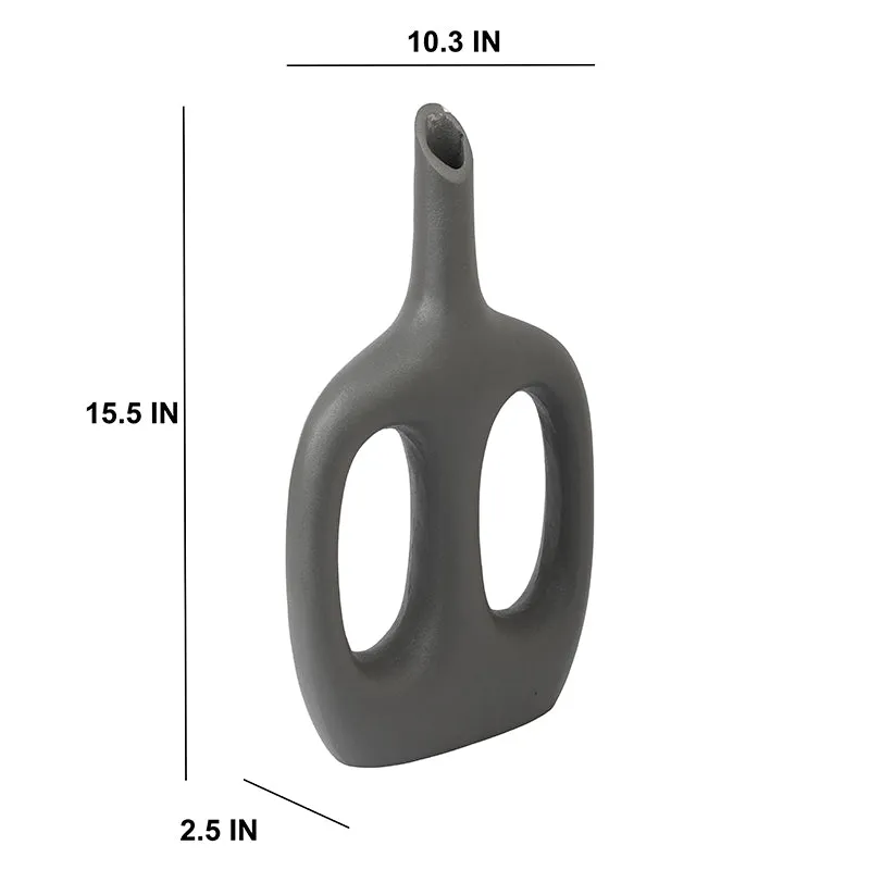 Anzu Aluminium Vase - Grey media 5