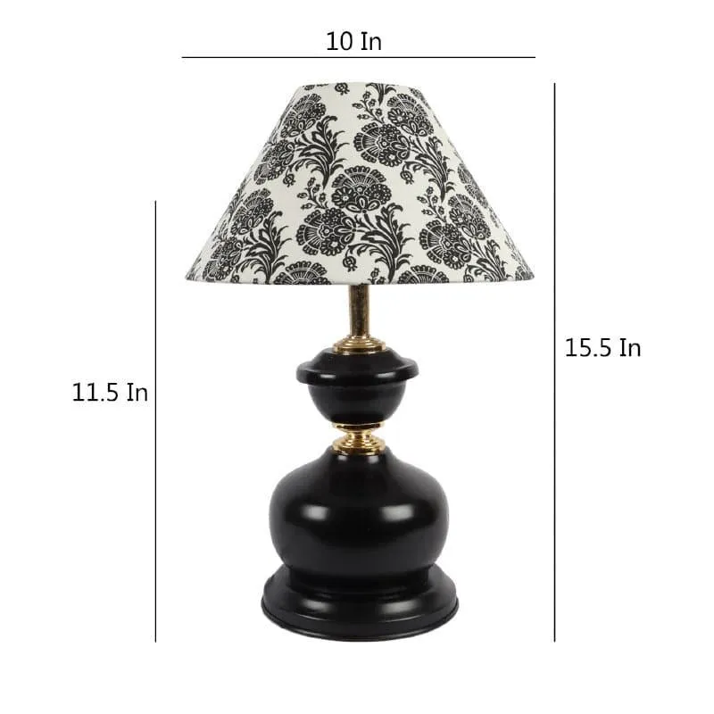 Filigree Aira Fabric Table Lamp - Black,White media 5