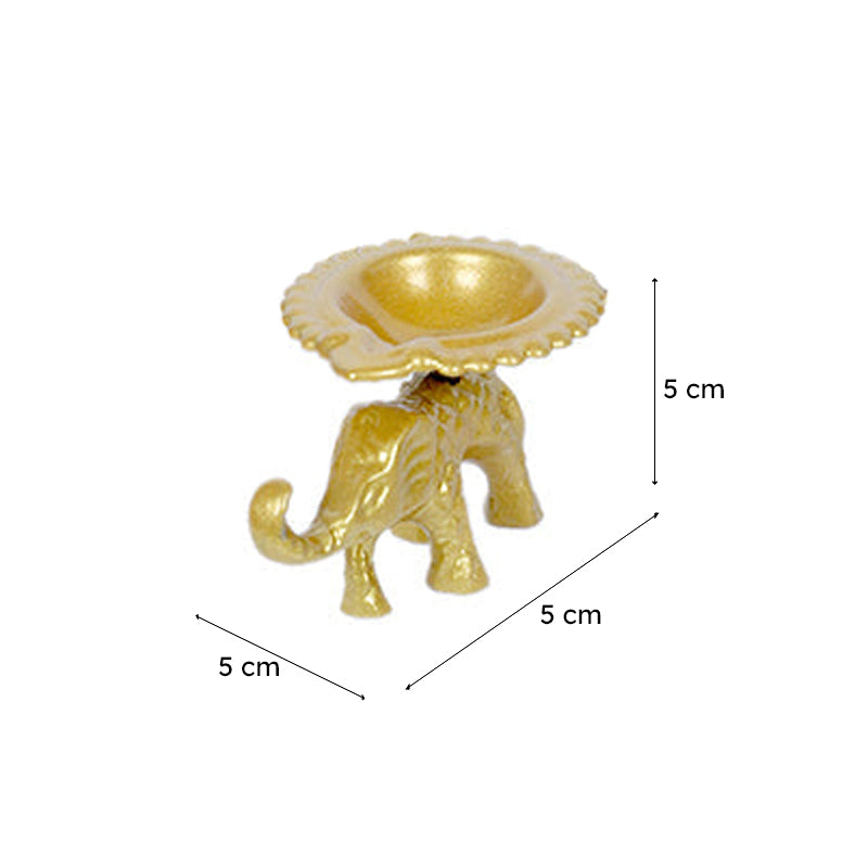 Elephant Iron Diyas - Set Of Six media 10