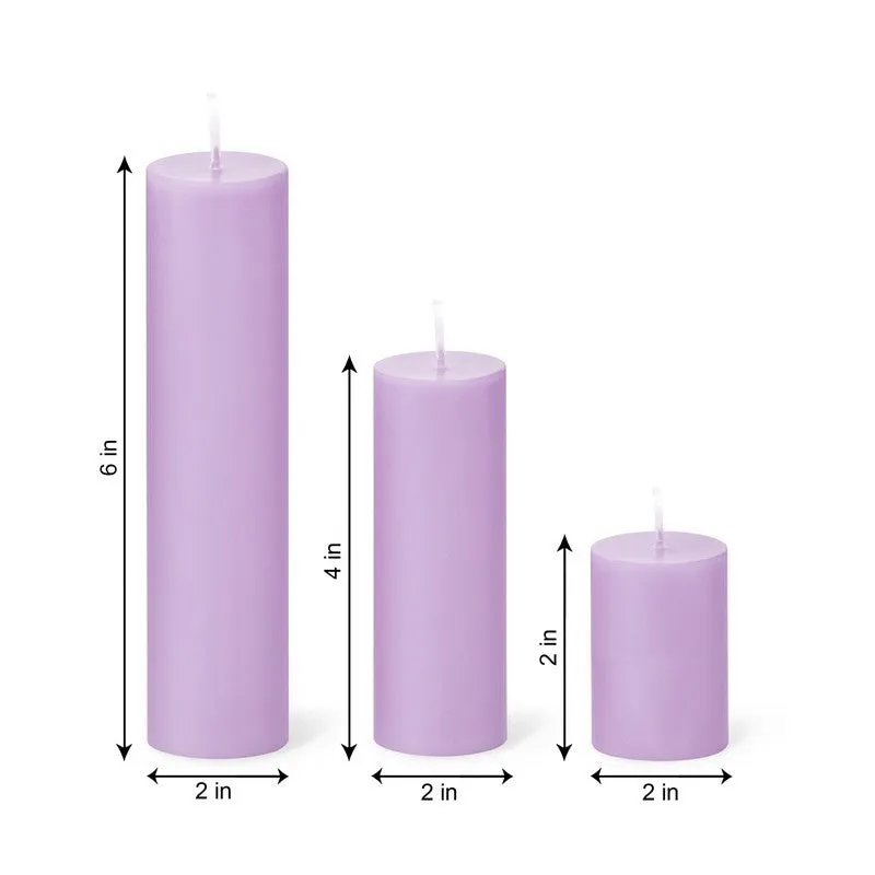 GlowHaven Premium Decorative Candle (Purple) - Set Of Three media 10