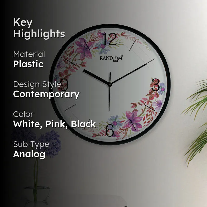 Reid Floral Wall Clock media 2