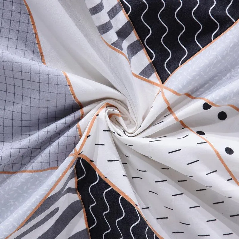 Archie Geometric PolyCotton Bedsheet  - 150 GSM media 6