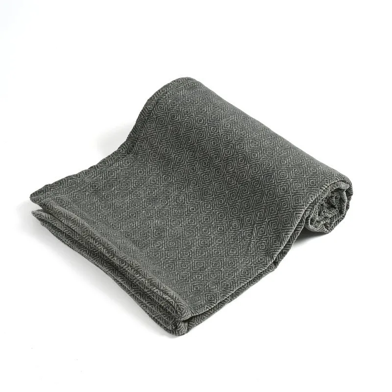 Loomora Abstract Cotton Throws - Blue media 4