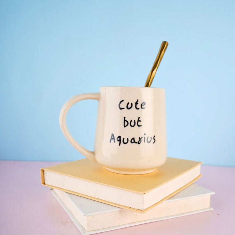Cute But Aquarius Coffee Mug (250 mL) media 4