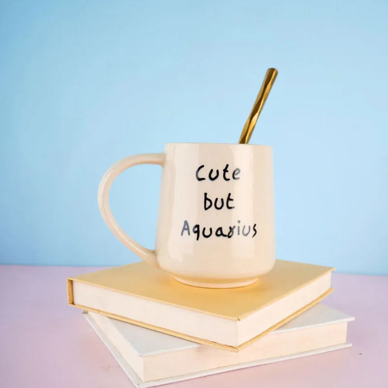 Cute But Aquarius Coffee Mug (250 mL) media 4