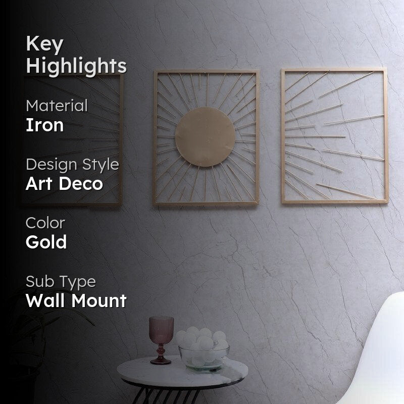 Surya Prakash Iron Wall Accent - Set Of Three media 2