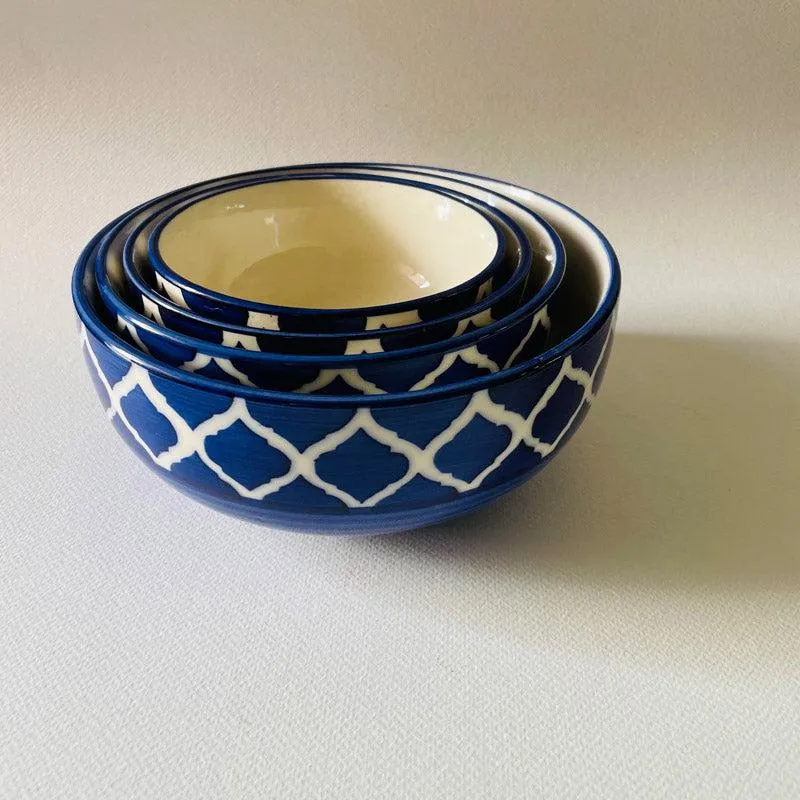Wilara Flat Bowl (Blue) - Set Of Four media 5