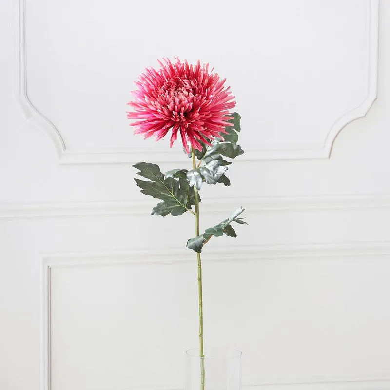 Single Chrysanthemum Artificial Flower Stem - Red media 4