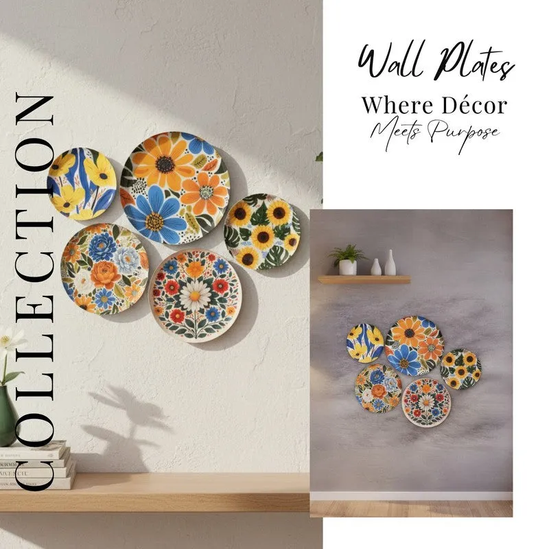Wildflower Dream Wall Plates - Set of Five media 10