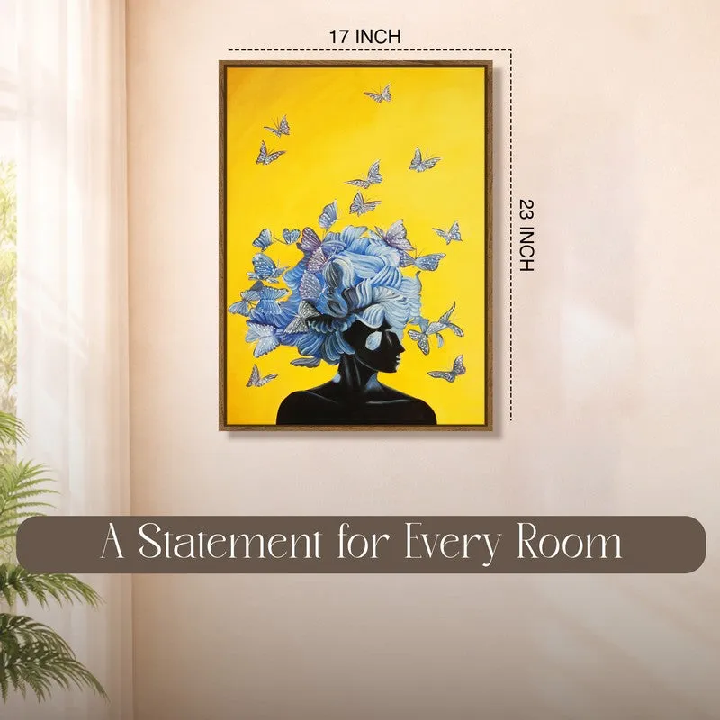 Wings of Her Canvas Wall Art With Frame media 10