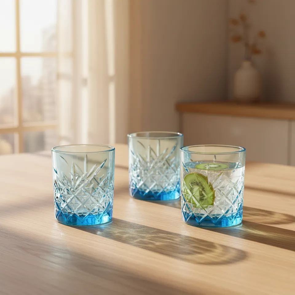 Pasabahce Billy Sky Whiskey Glass (345 mL) - Set Of Four media 1