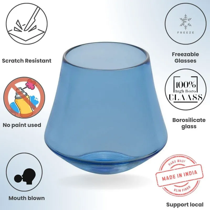 Citrine Spark Goblet Glasses(260 mL) - Set Of Two media 6