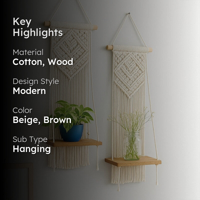 Alpas Hanging Shelf - Set Of Two media 2
