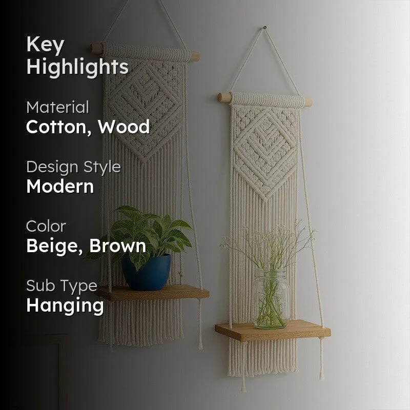 Alpas Hanging Shelf - Set Of Two media 2