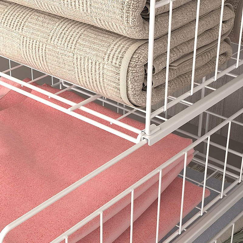 Efficio Carbon Steel With Pull out Drawer Rack - White media 8