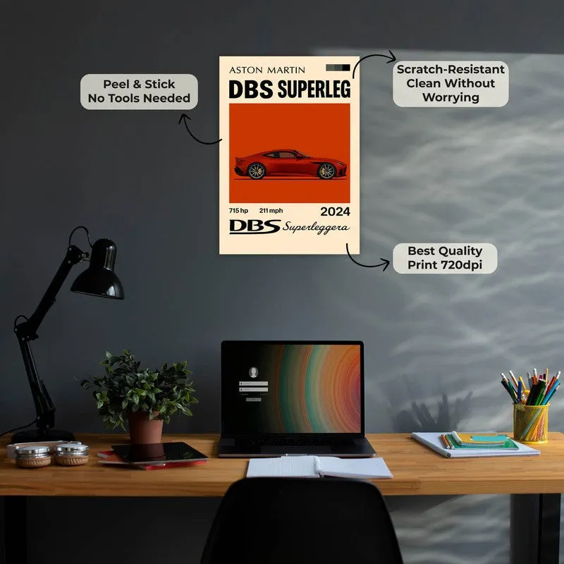 DBS Superleggera Wall Poster - Red media 6