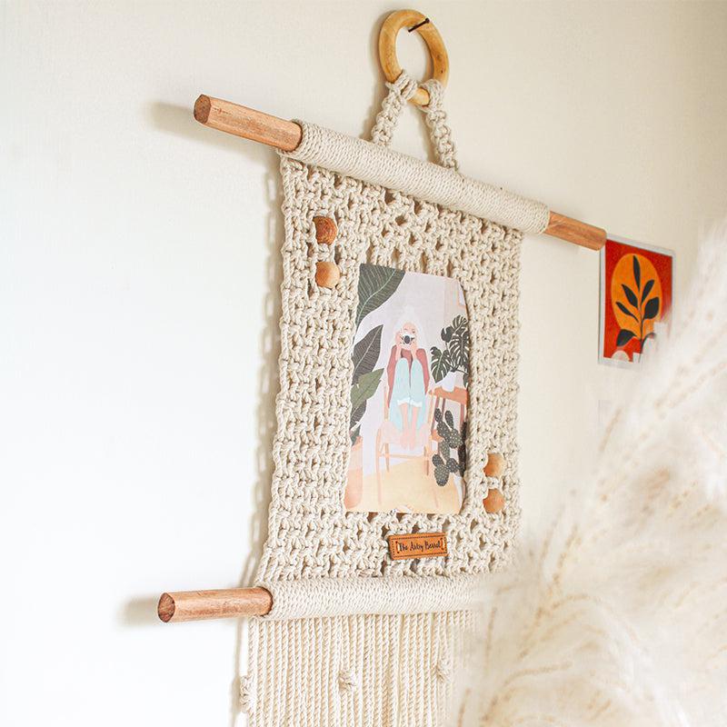 Nyles Boho Handcrafted Macrame Photo Frame media 4