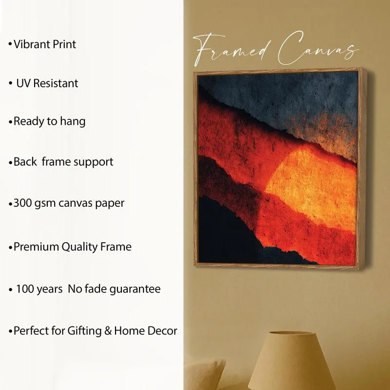 The Lava Lines Canvas Wall Art With Frame media 6
