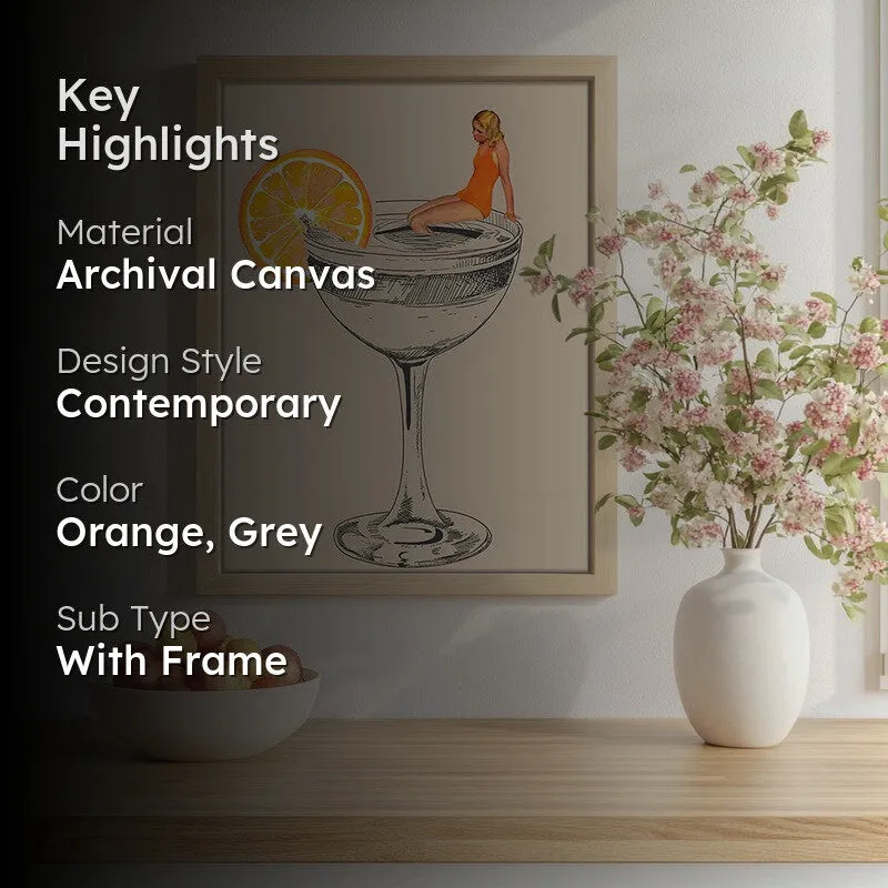 CocktailDive Archival Canvas Wall Art - Brown media 2