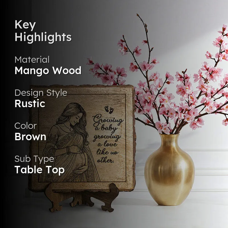 Growing Love Wood Showpiece - Square media 2