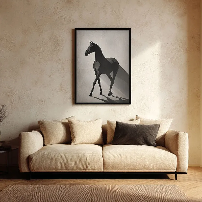Silent Strength Wall Painting With Black Frame media 1