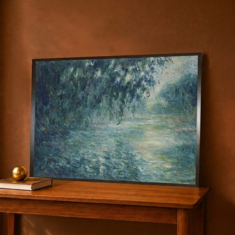 Morning On The Seine Canvas Wall Painting - 16 x 12 Inches