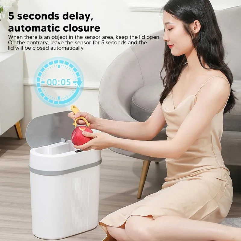 Air Wave Smart Motion Sensor Dustbin - White media 9
