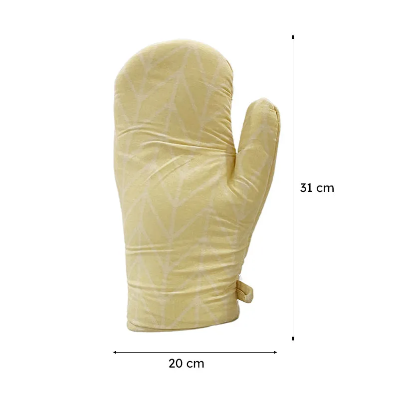 Swayam Chevron Grip Kitchen Gloves (Beige) - Set Of Two media 8