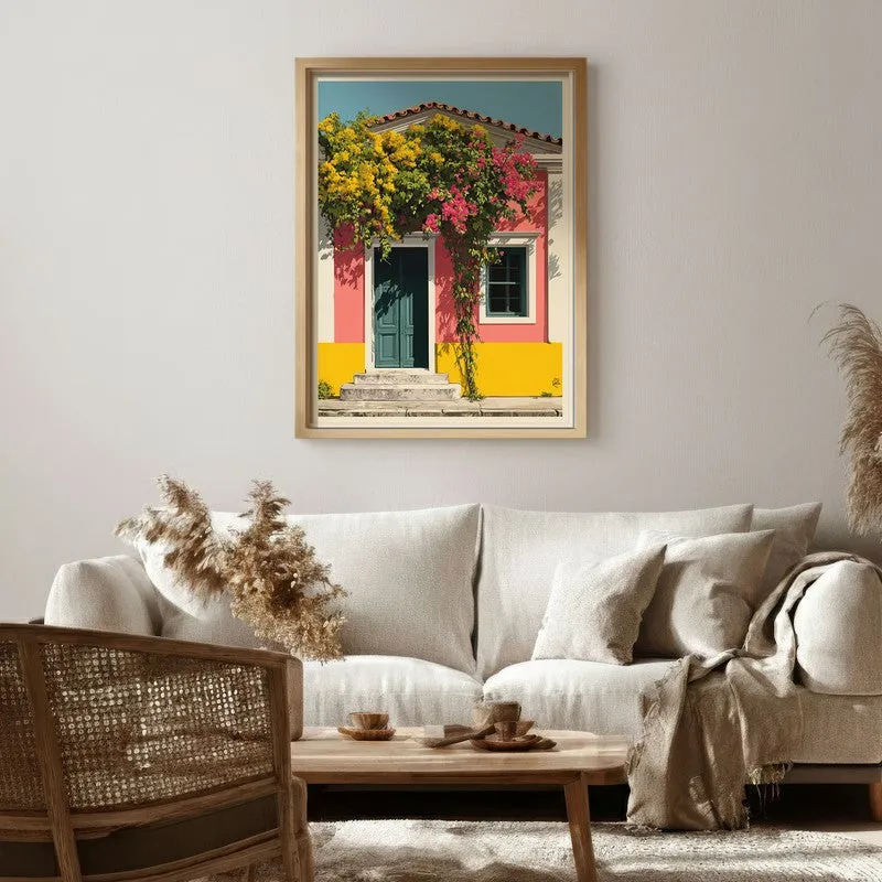 Calira Canvas Wall Painting With Brown Frame media 6
