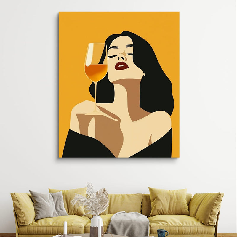 Vino Amore Wall Painting