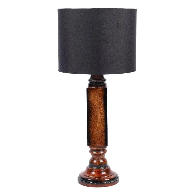 Blace Raul Fabric Table Lamp - Black,Brown media 4