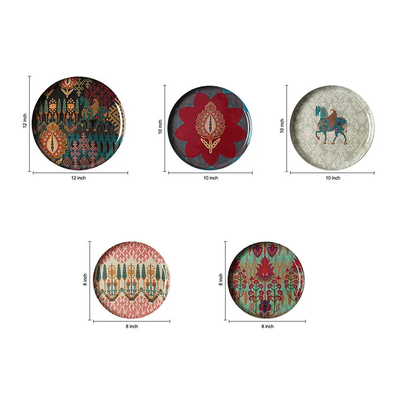 India Circus Nomad Stallion Iron Wall Plate - Set Of Five media 7