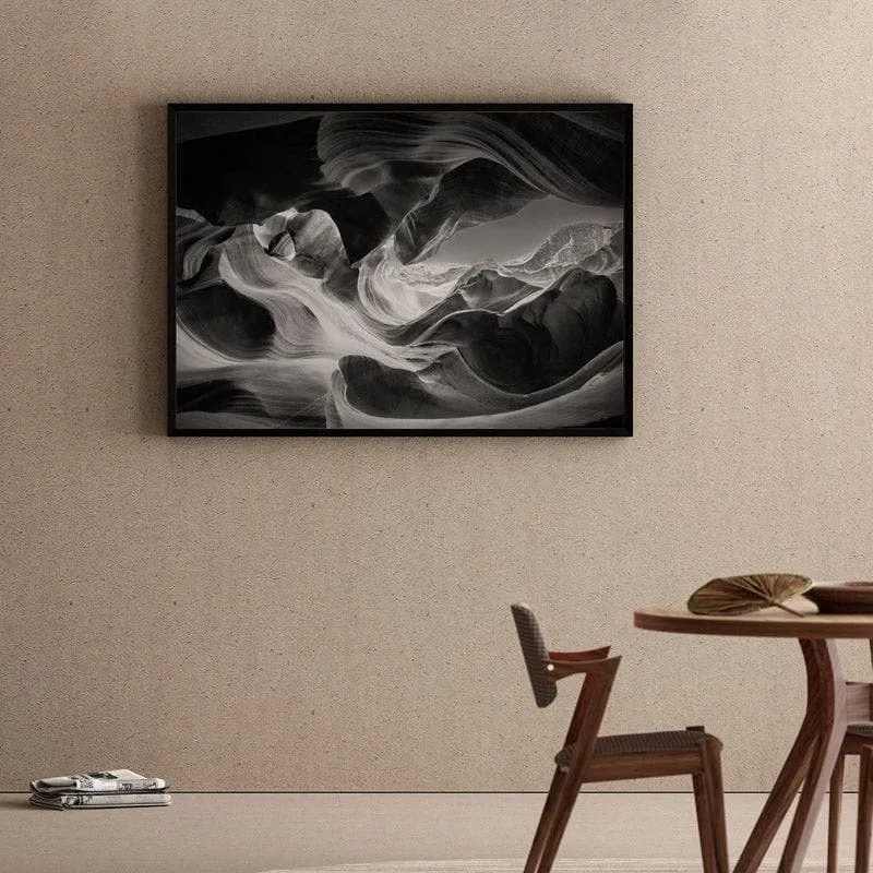 Hallucinatory Space Canvas Wall Painting - Black Frame media 1