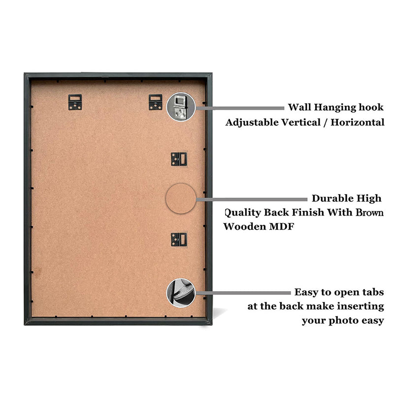 Driftwood Charm Rectangle Photo Frame (Brown) - Set Of Two media 4