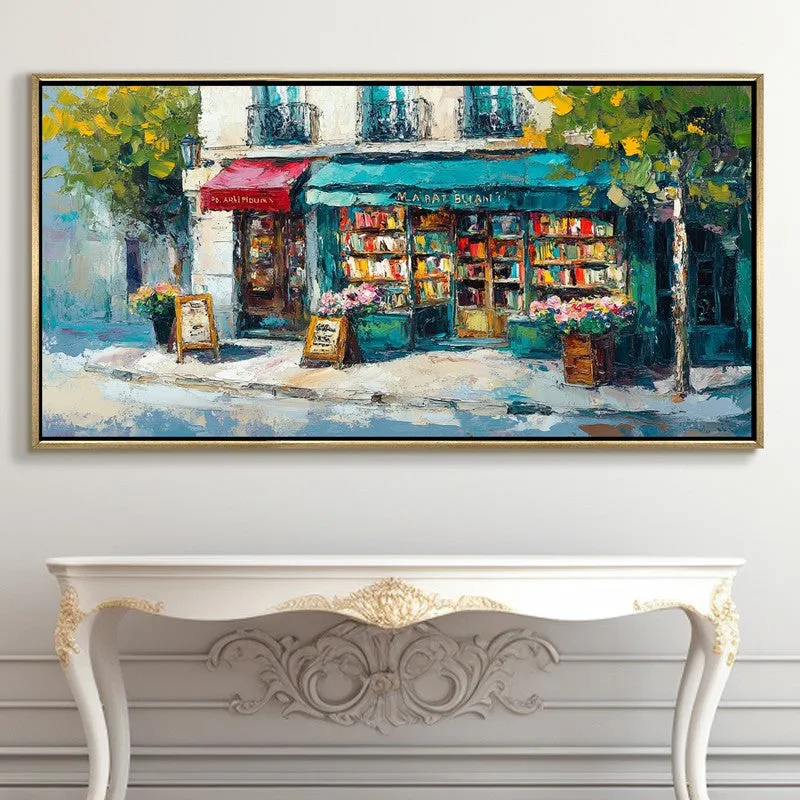 Silent Shelves Canvas Wall Painting With Frame media 5