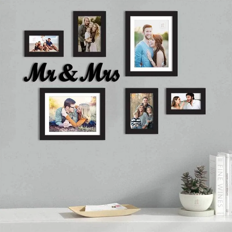 Mr & Mrs Forever Photo Frame - Set Of Seven media 1