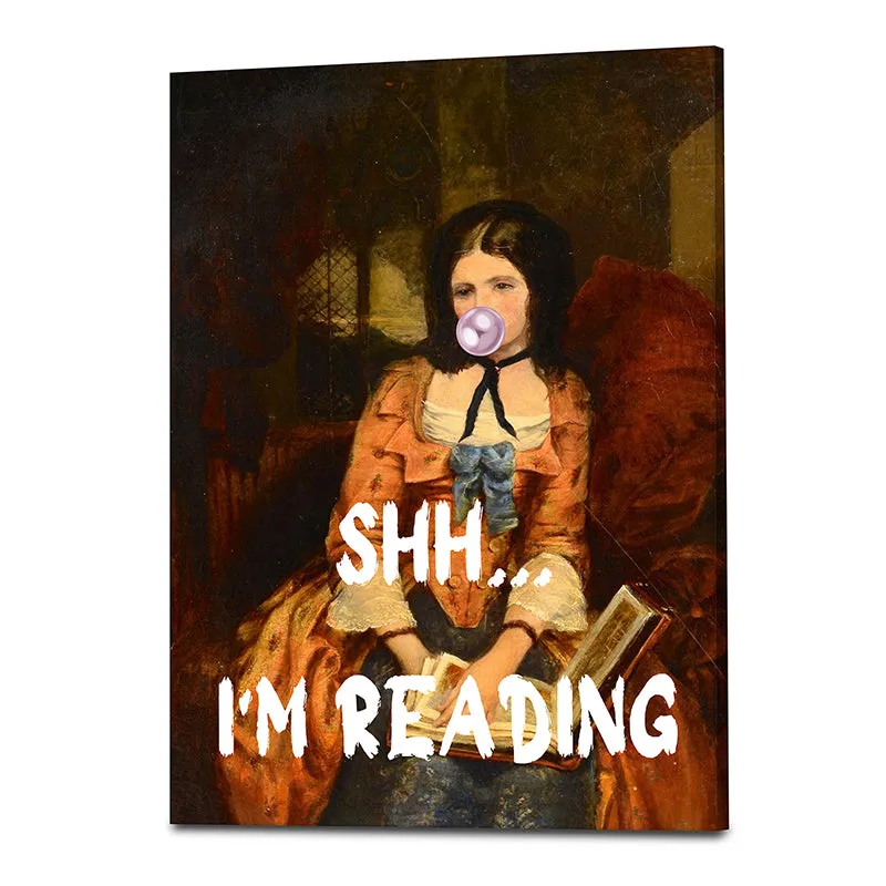 Shhhh.... I'm Reading Wall art media 4