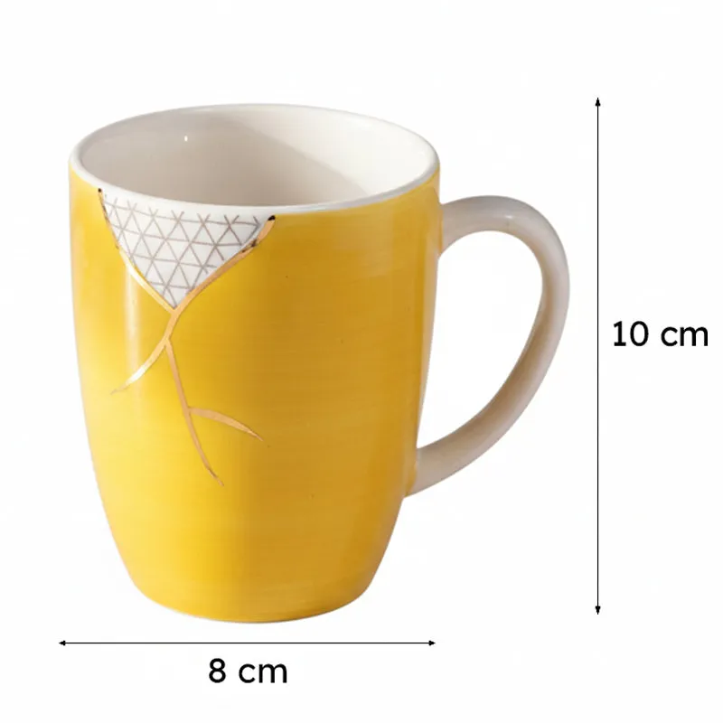 Wabi Porcelain Coffee Mug (295 mL) - Yellow media 7