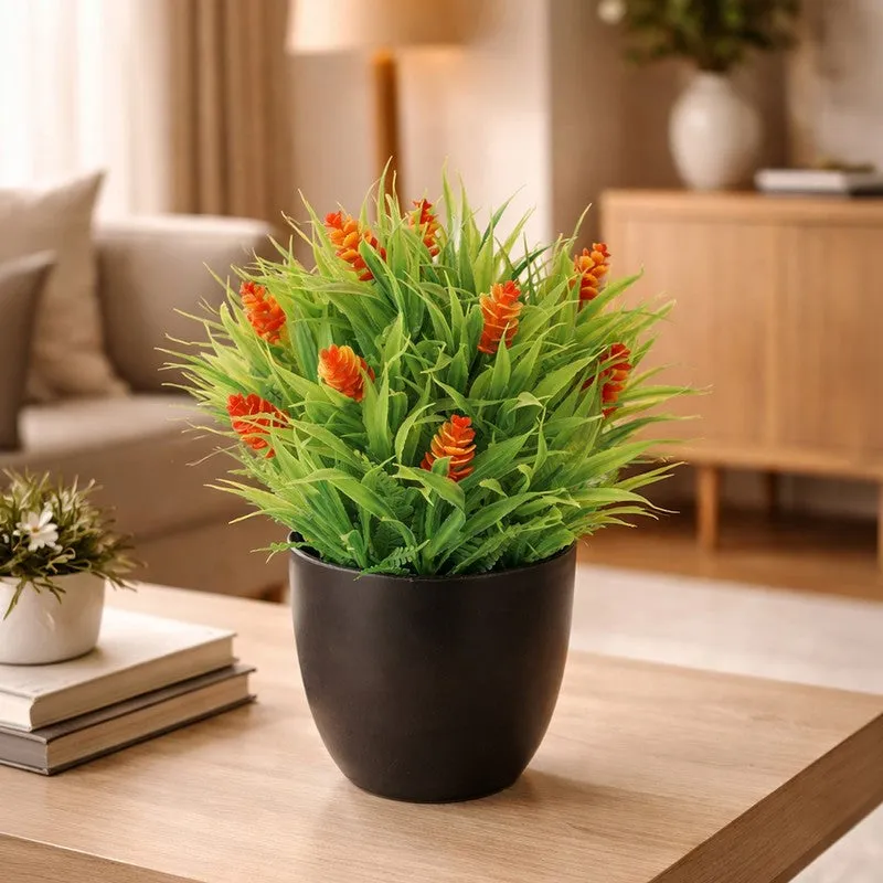 Leafzen Artificial Plant With Plastic Pot(Set of Two) - 0.7 Feet media 7