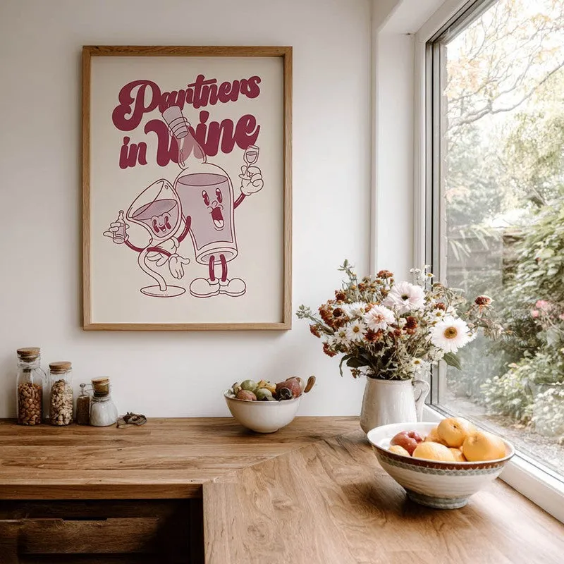Bar Cart Archival Canvas Wall Art - Brown media 7