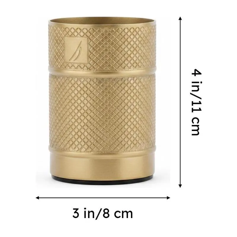 Nautica Rinse Line Diamond Etch Stainless Steel Bathroom Tumbler media 8