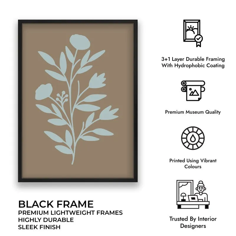 Coastal Flora Canvas Wall Painting With Black Frame media 11
