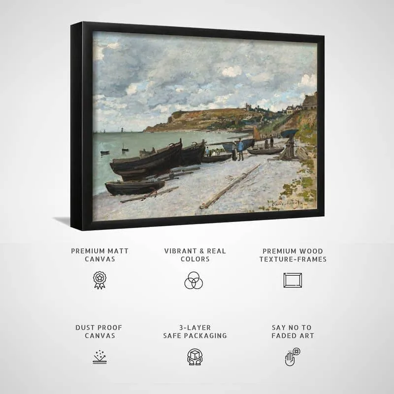 Saint Adresses (1867) By Claude Monet - Black Frame media 3