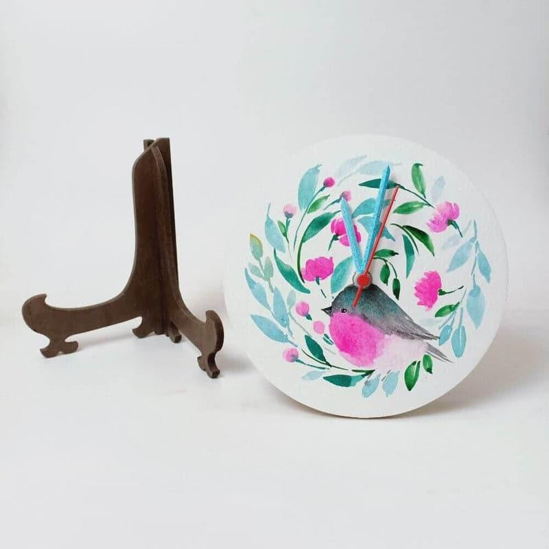 Garipa Flora Handpainted Table Clock media 5